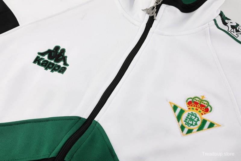 25/26 Real Betis WHITE/Black/Green Full Zipper Jacket + Long Pants