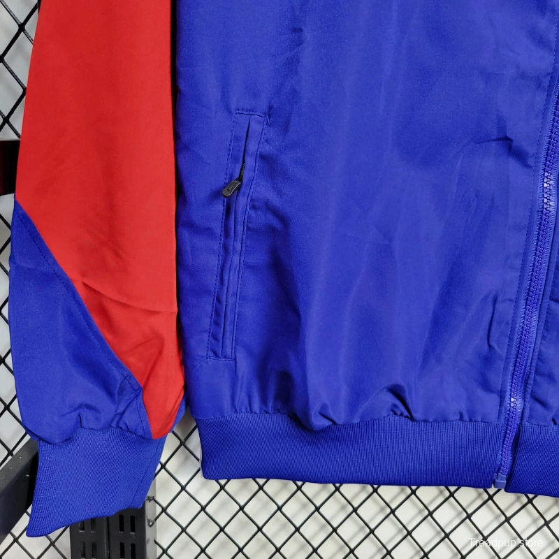 25/26 Barcelona Jacket Blue Windbreaker