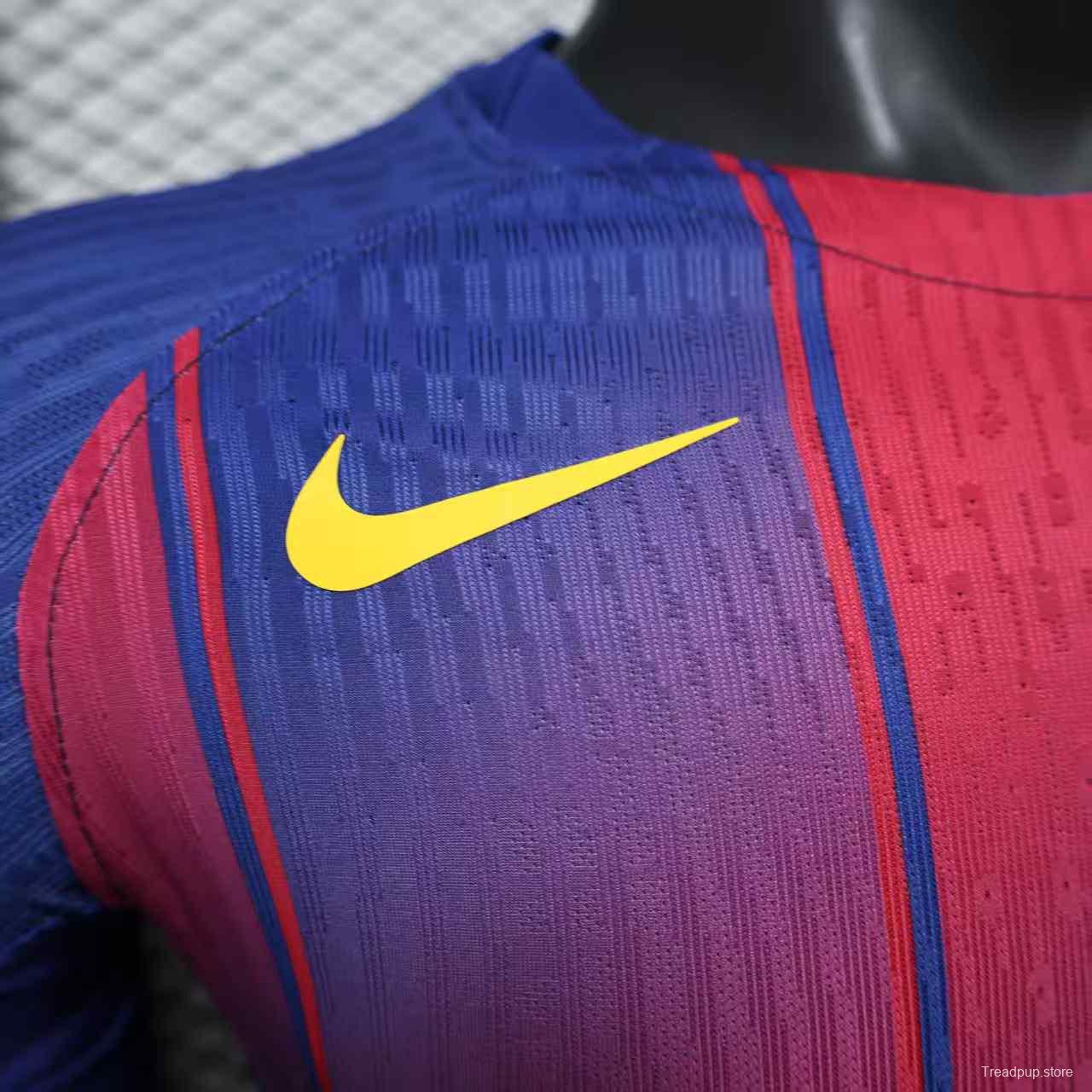 Player Version 25/26 Barcelona Home Jersey Without Sponsor