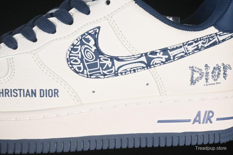 Nike Air Force 1 '07 Low Dior Collaboration Milan Embroidery Low-Top Casual Sneakers - XD2588-608