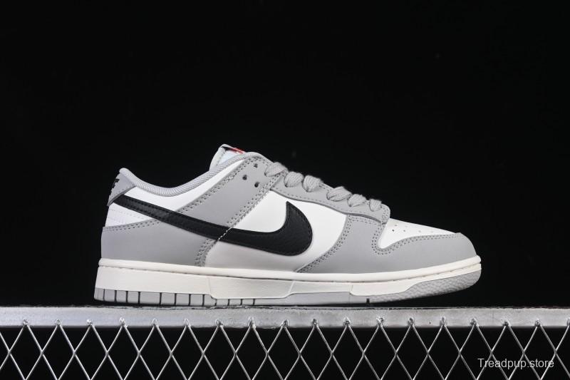Nike SB Dunk Low White Black Grey Low-Top Casual Skate Shoes - IB3079-101