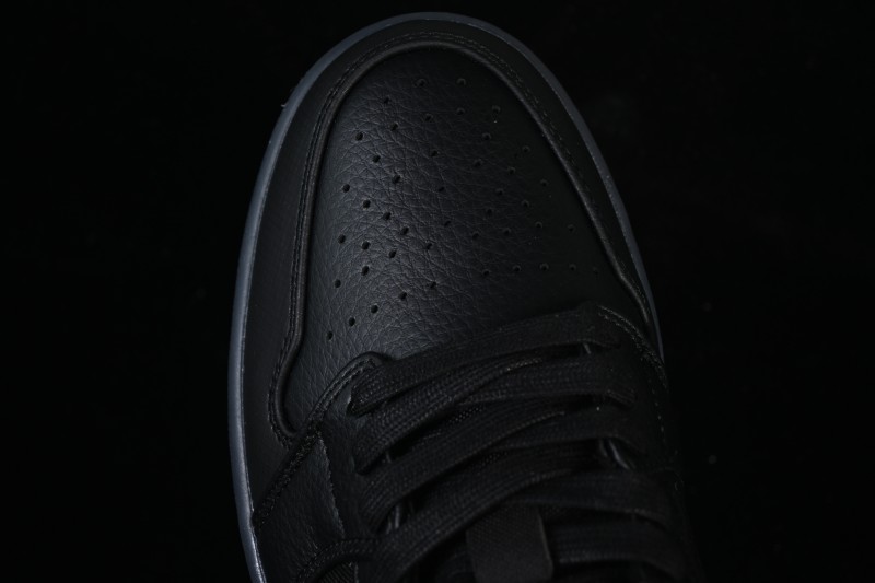 Nike Air Jordan 1 Low AJ1 Black White Canvas Patch Low Top Casual Basketball Shoes - HV5968-001