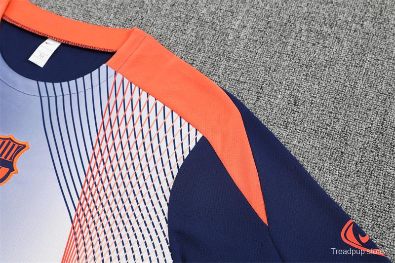 25/26 Barcelona Royal Blue Camouflage T90 Short Sleeve Jersey+Shorts