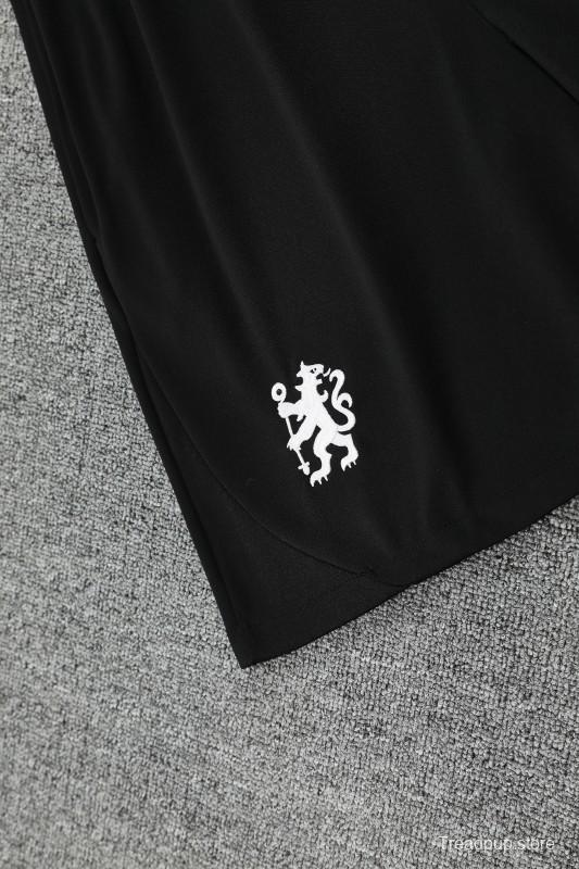 25/26 Chelsea White Short Sleeve Jersey+Shorts