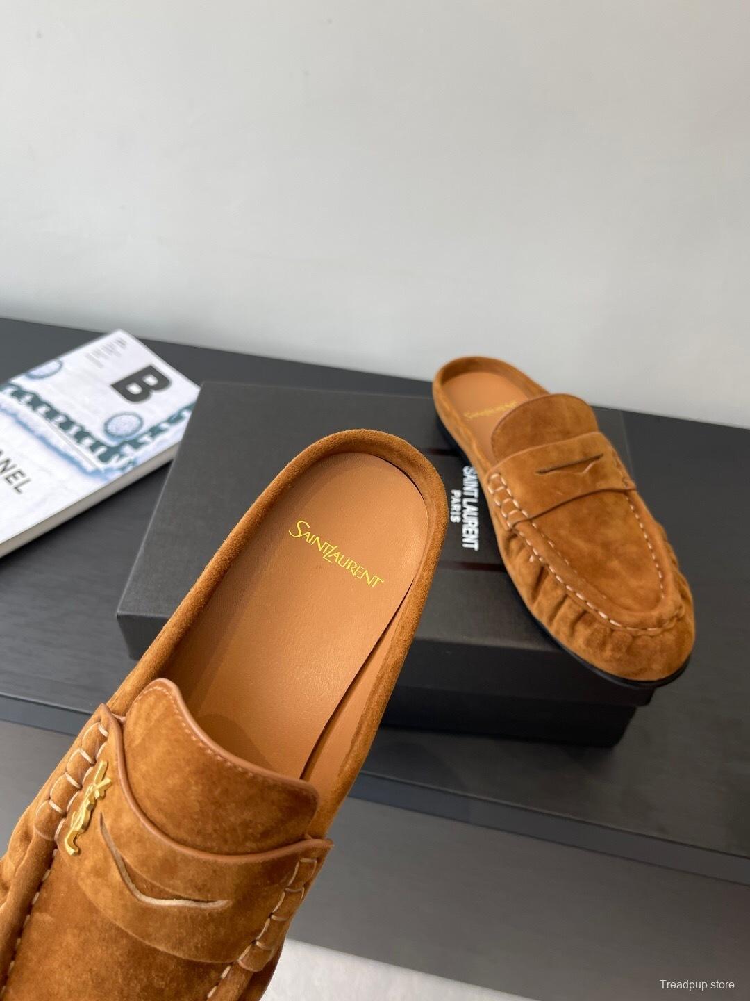 Saint Laurent Classic Loafer Mule Flats - KFY00320