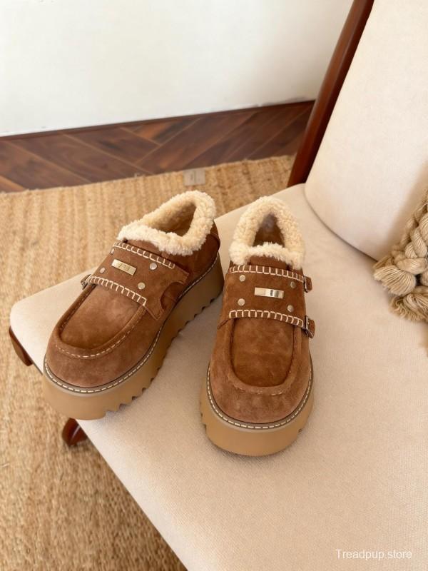 SugarSu Retro Snow Boots Platform Sole Casual Shoes - KFY00270