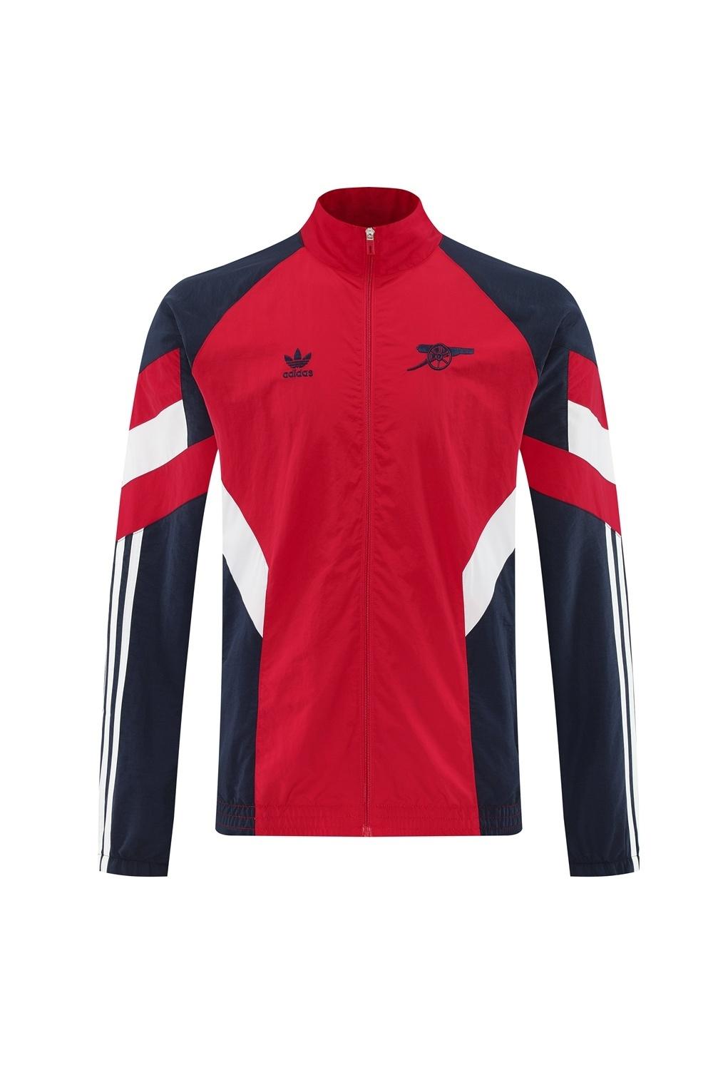 25/26 Arsenal Red Half Zipper Jacket+Long Pants S-3XL