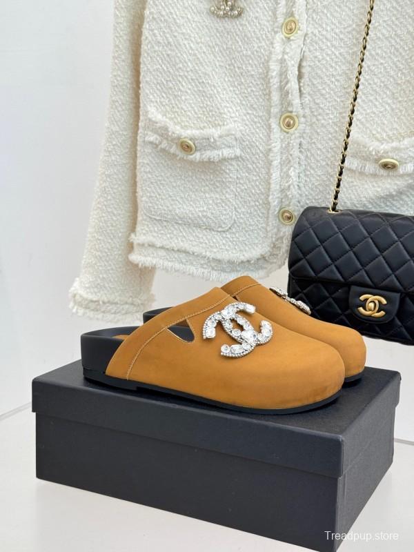 Chanel Classic CC Crystal Birkenstock Sandals - KFY00280