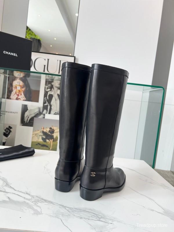 Adidas 2025 SS Western Suede Patchwork Slip-On Riding Boots - LY00400