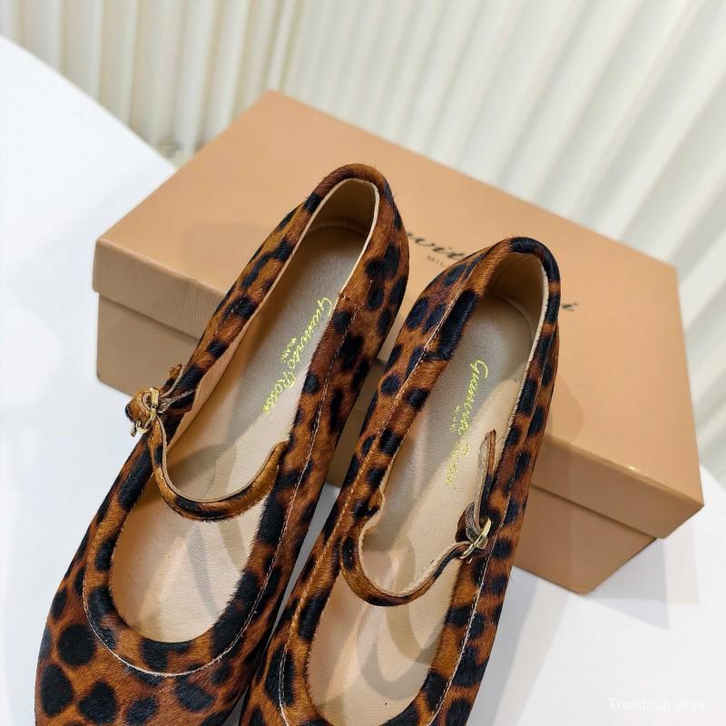 Gianvito Rossi Bohemian Style Flat Ballet Shoes 2025 SS