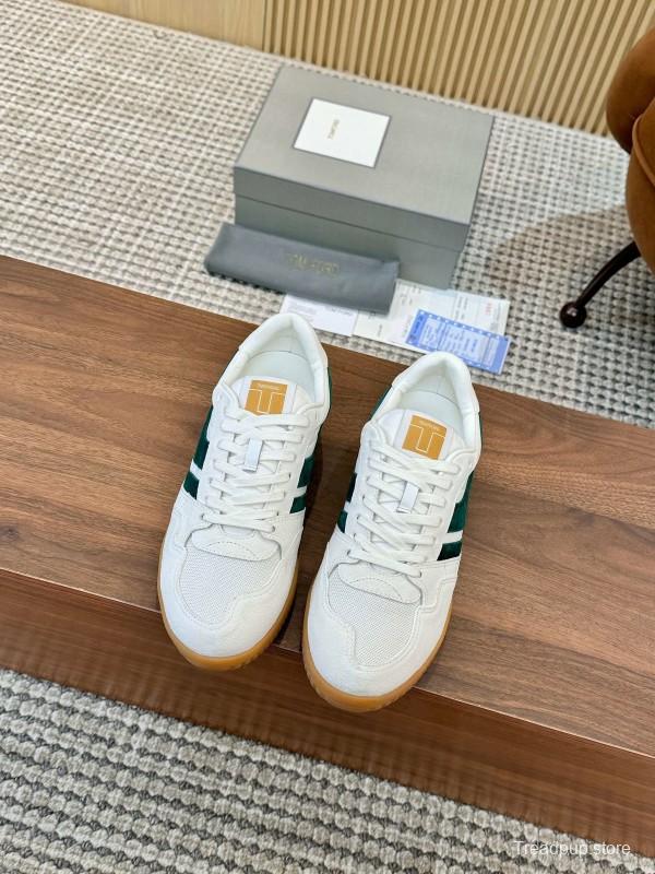 TOM FORD 2025 SS Casual Shoes with Classic Color Blocking and Imported Leather Insole - AS00350