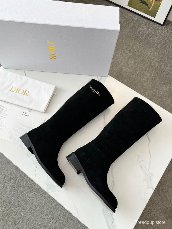 Dior 2025/SS Retro British Style Brogue New Knight Boots - LY00440