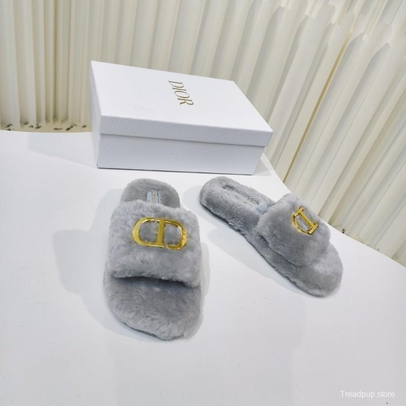 Dior Metal Buckle Wool Slippers Series - LY00280