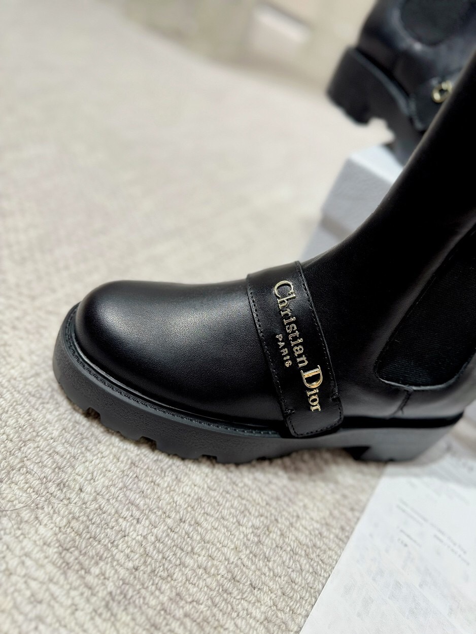 DIOR CHRONO Slip-On Motorcycle Boots - LY00340