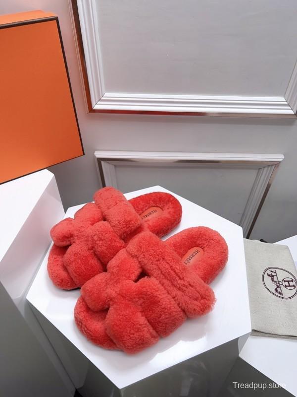 H Erijus Shoes Love Fur Slippers - LY00270