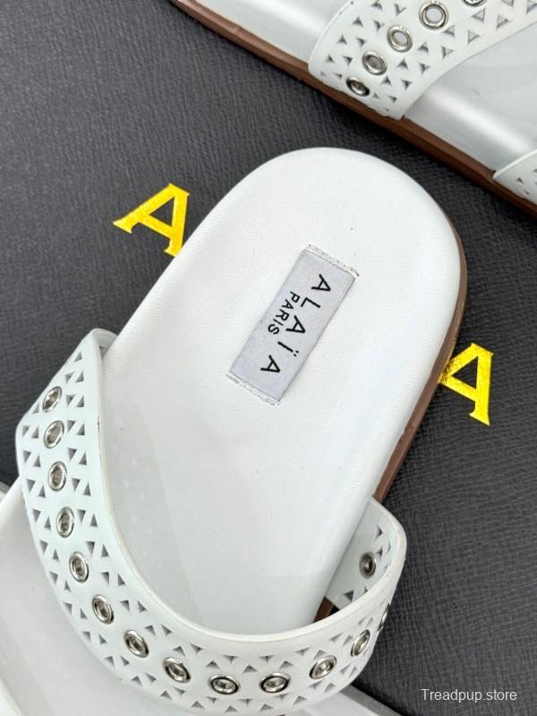 Alaia Spring Summer 2025 Laser-Cut Casual Sandals - KFY00260