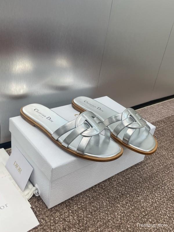 Dior D-Club Jelly Color Hollow Layered Cross Strap Women's Sandals - KFY00280