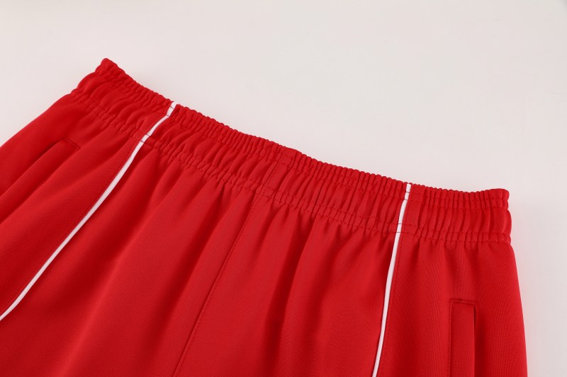 25/26 Bayern Munich Red Full Zipper Jacket+Long Pants