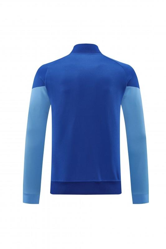 2025 Adidas Colorful Blue Full Zipper Jacket+Long Pants