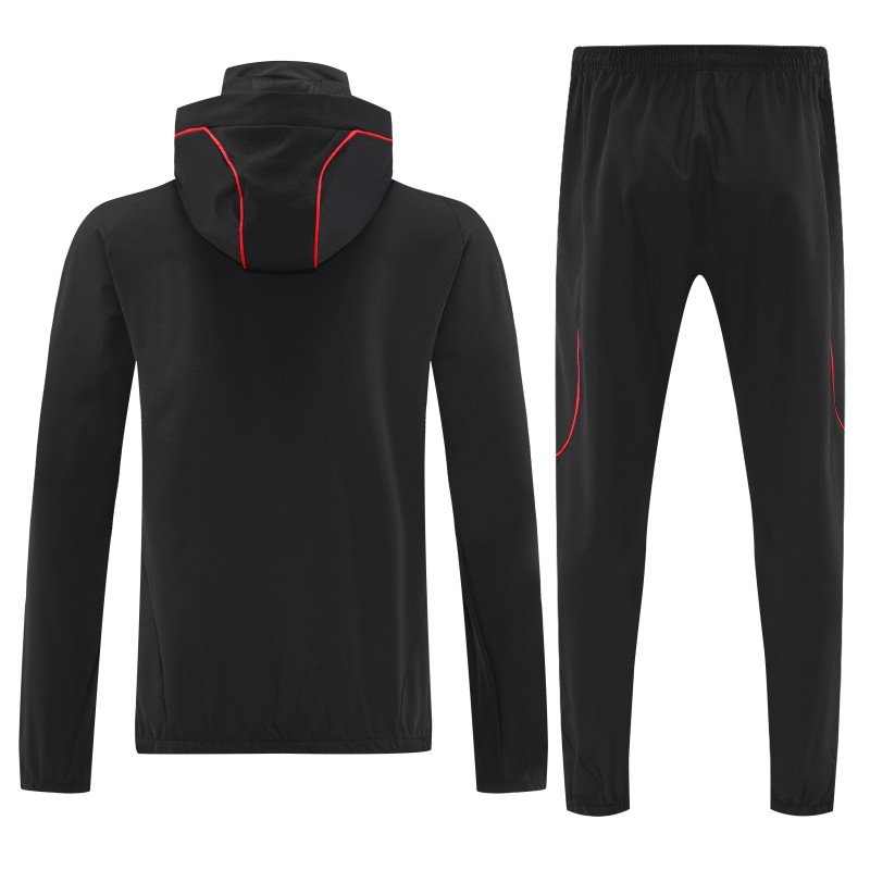 25/26 River Plate Black Full zipper Jacket Tracksuit+ long pants