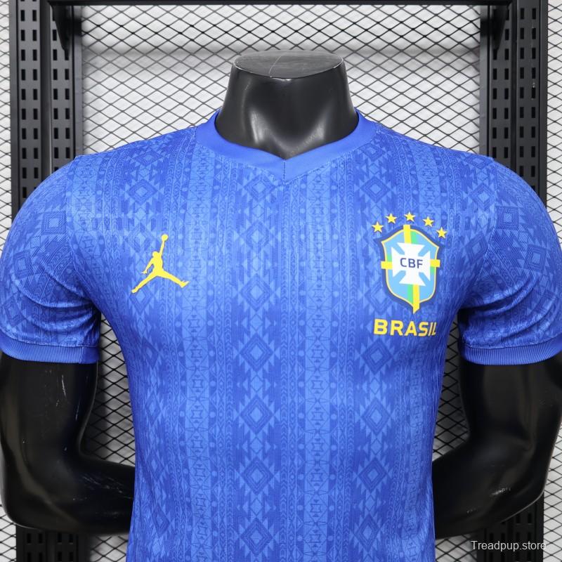 Player Version 2026 Brazil Away Blue Special Edition Jersey