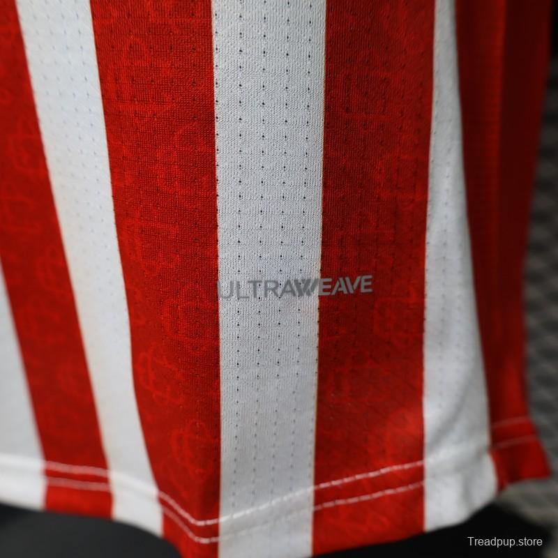 Player Version 26/27 Chivas de Guadalajara Red & White Stripes Home Jersey