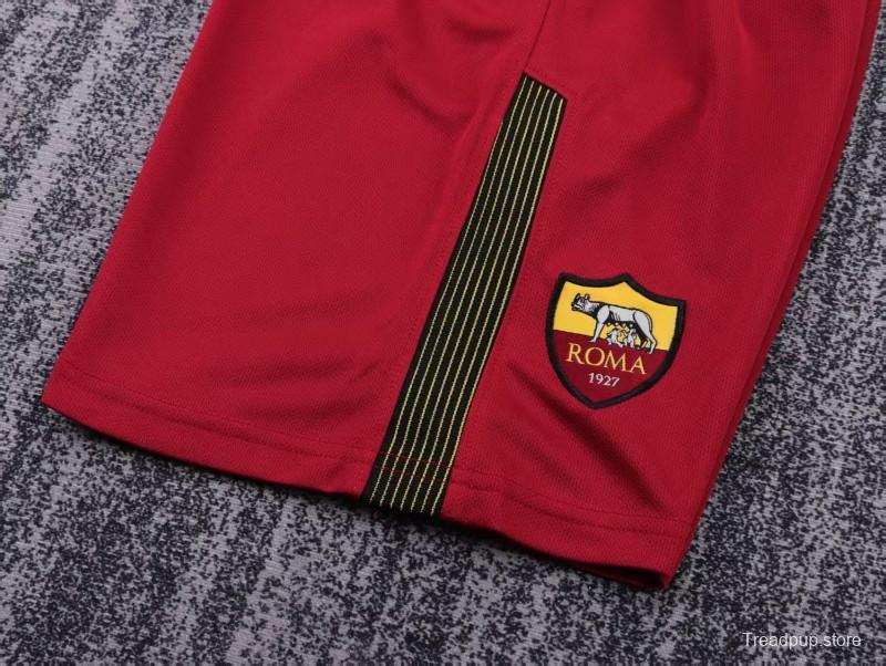 Retro Kids 17/18  AS Roma Home Jersey