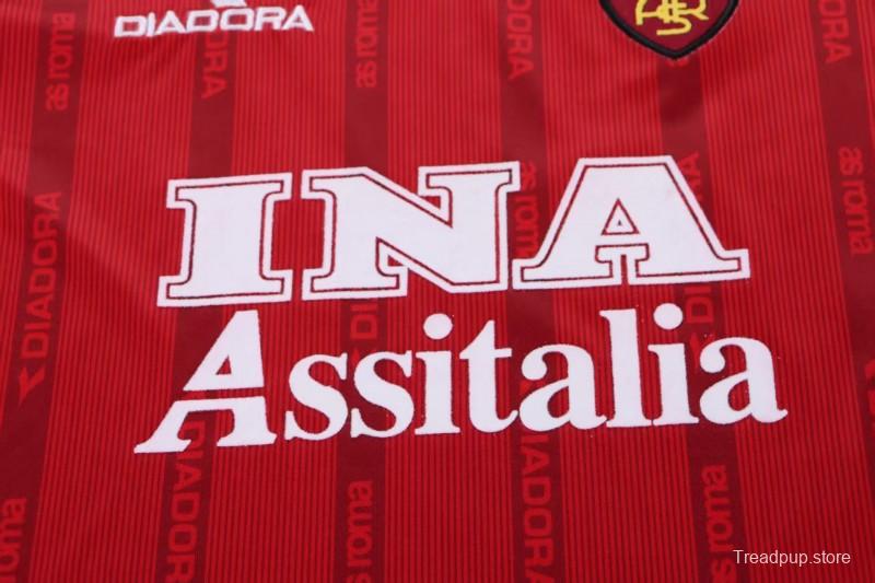 Retro Kids 99/00 Roma Home Jersey