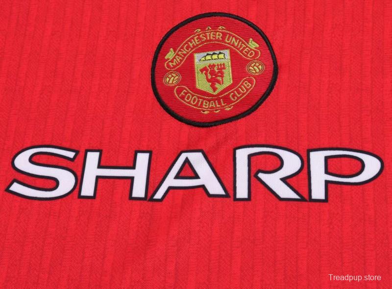 Retro Kids  96/97 Manchester United Home Jersey