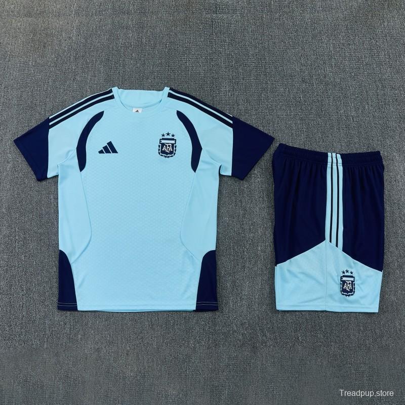26/27 Argentina Sky Blue Short Sleeve+Soccer Shorts