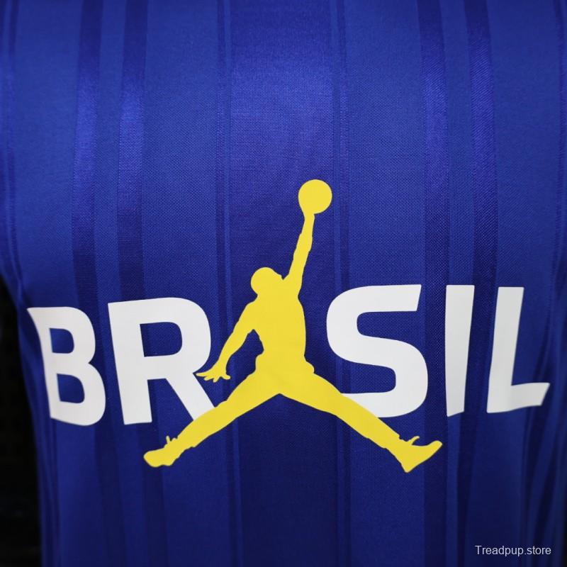 Player Version 2026 Brazil × Jordan Brand Royal Blue Special Edition Jersey