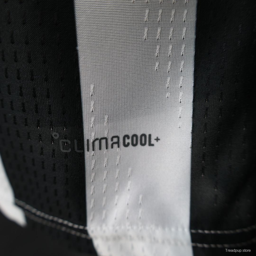 Player Version 26/27 Juventus Black & White Stripe Gold Detail Home Jersey