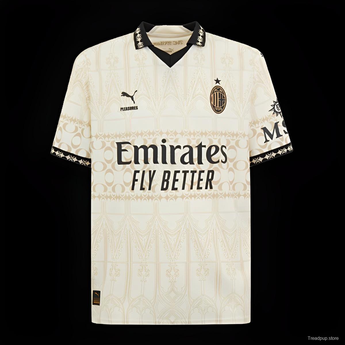 Retro 23/24 AC Milan Forth White Jersey
