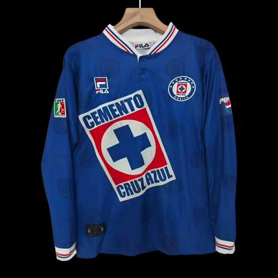 Retro 98/99 Cruz Azul Home Long Sleeve Jersey