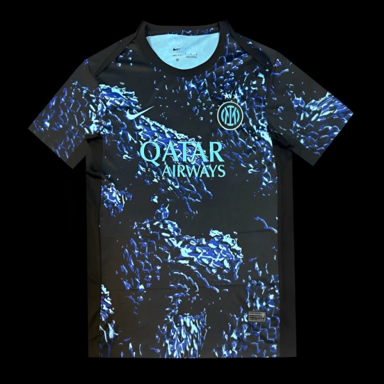 25/26 Inter Milan Black with Blue Snake Pattern Jersey