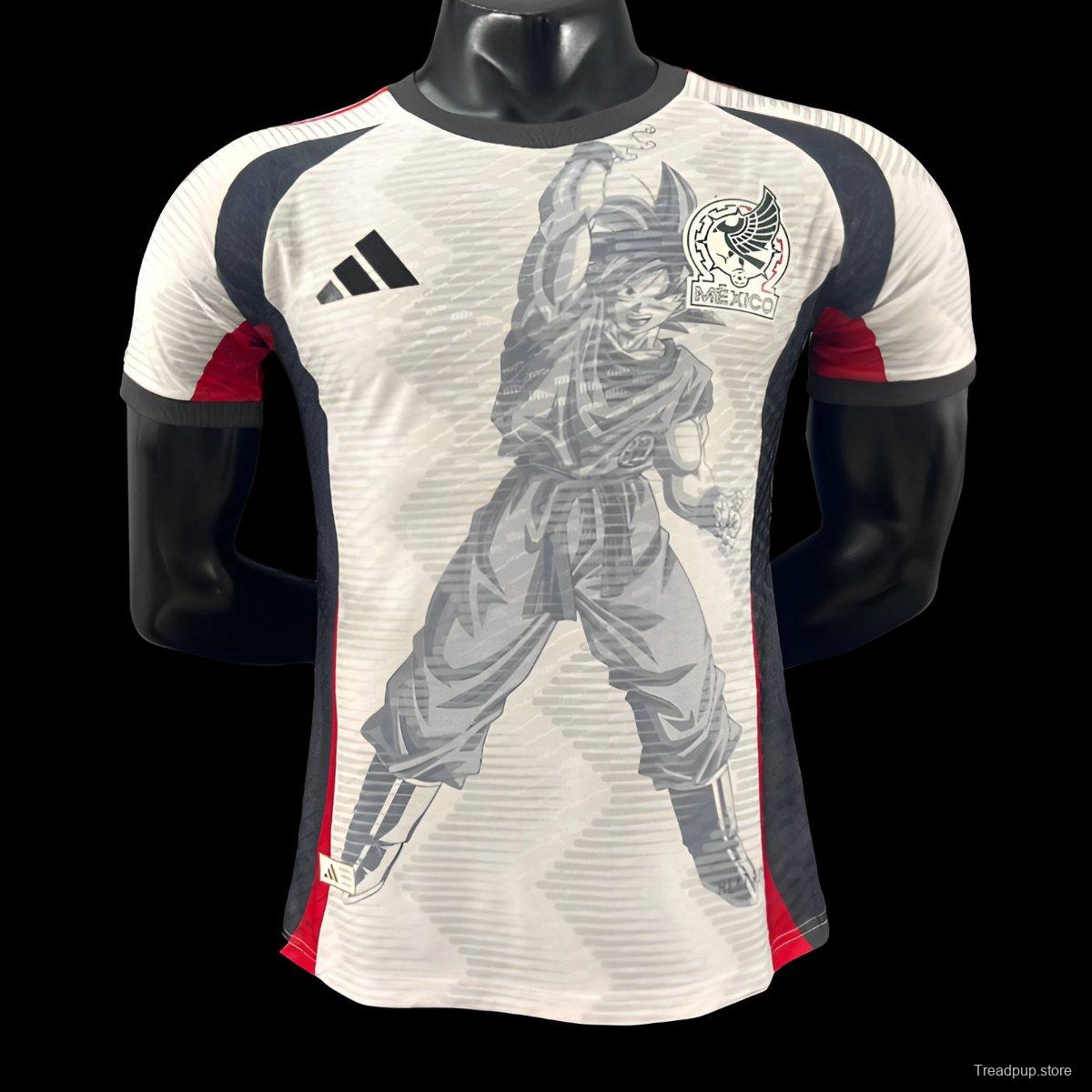 Player Version 2025 Mexico White with Aztec Warrior Jersey