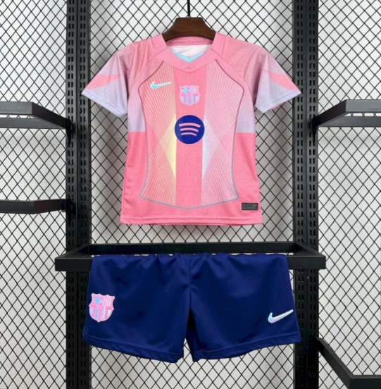25/26 Kids Barcelona Pink Special Jersey