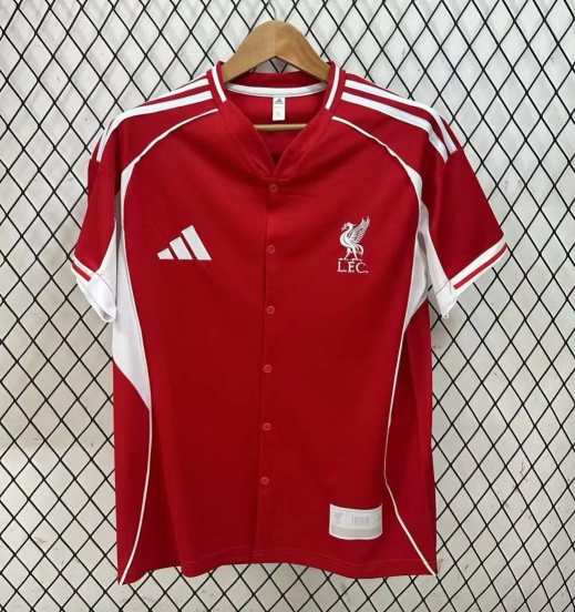 25/26 Liverpool US Pack Baseball Red Jersey
