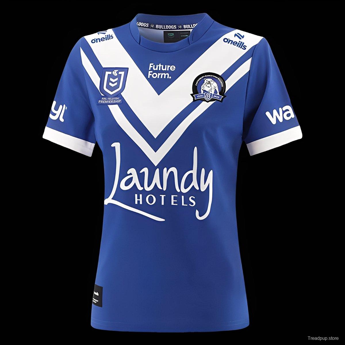 25/26 Canterbury-Bankstown Bulldogs Blue with White Chevron Home Jersey