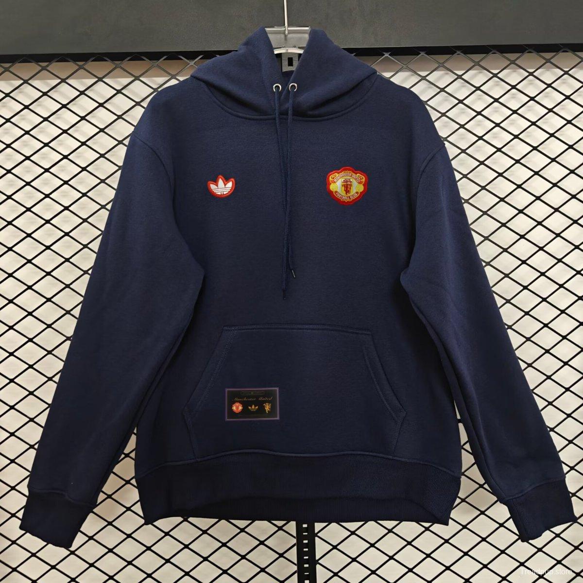 25/26 Manchester United Navy Hoodie Jacket-9 Colors