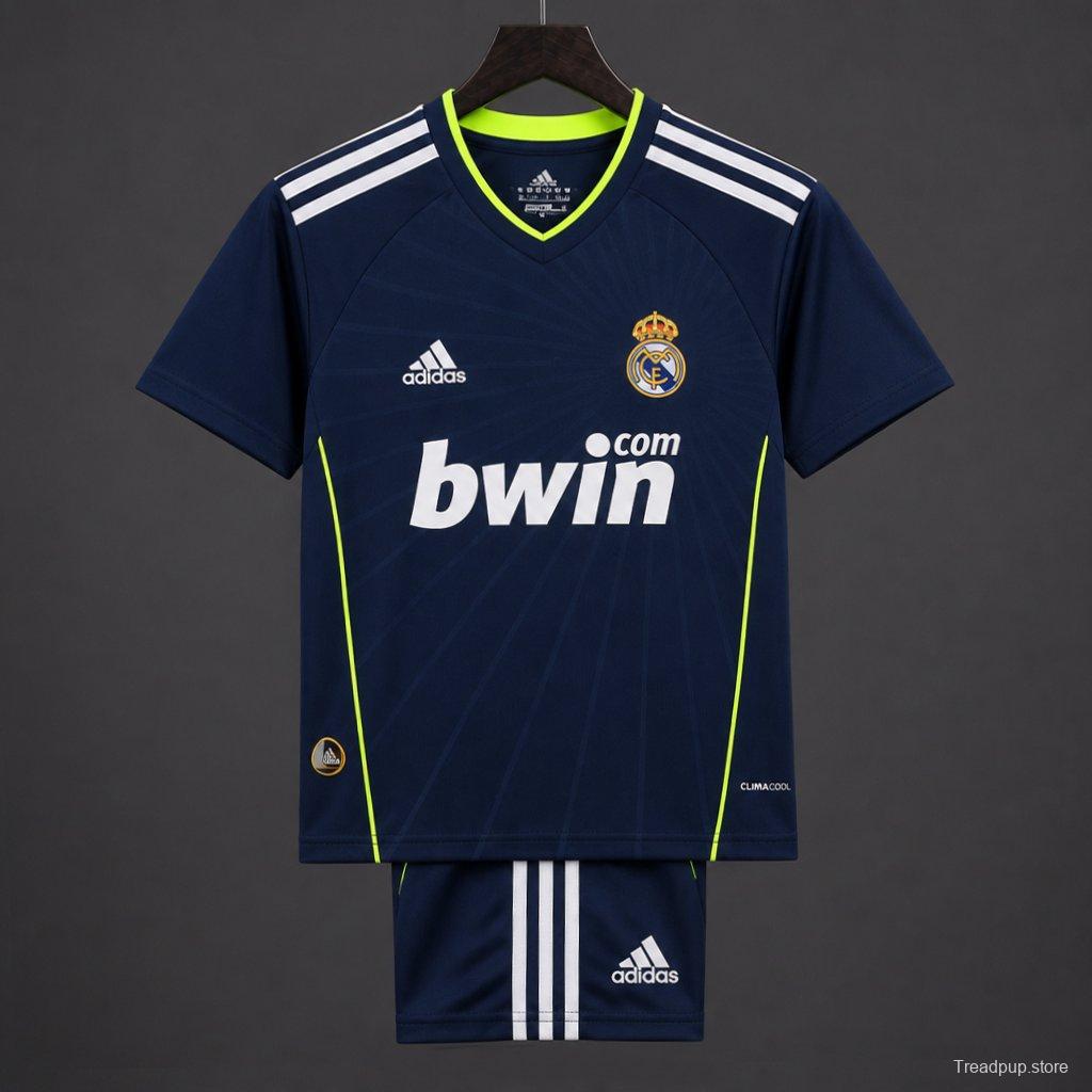 Retro Kids 10/11 Real Madrid Away Navy Jersey