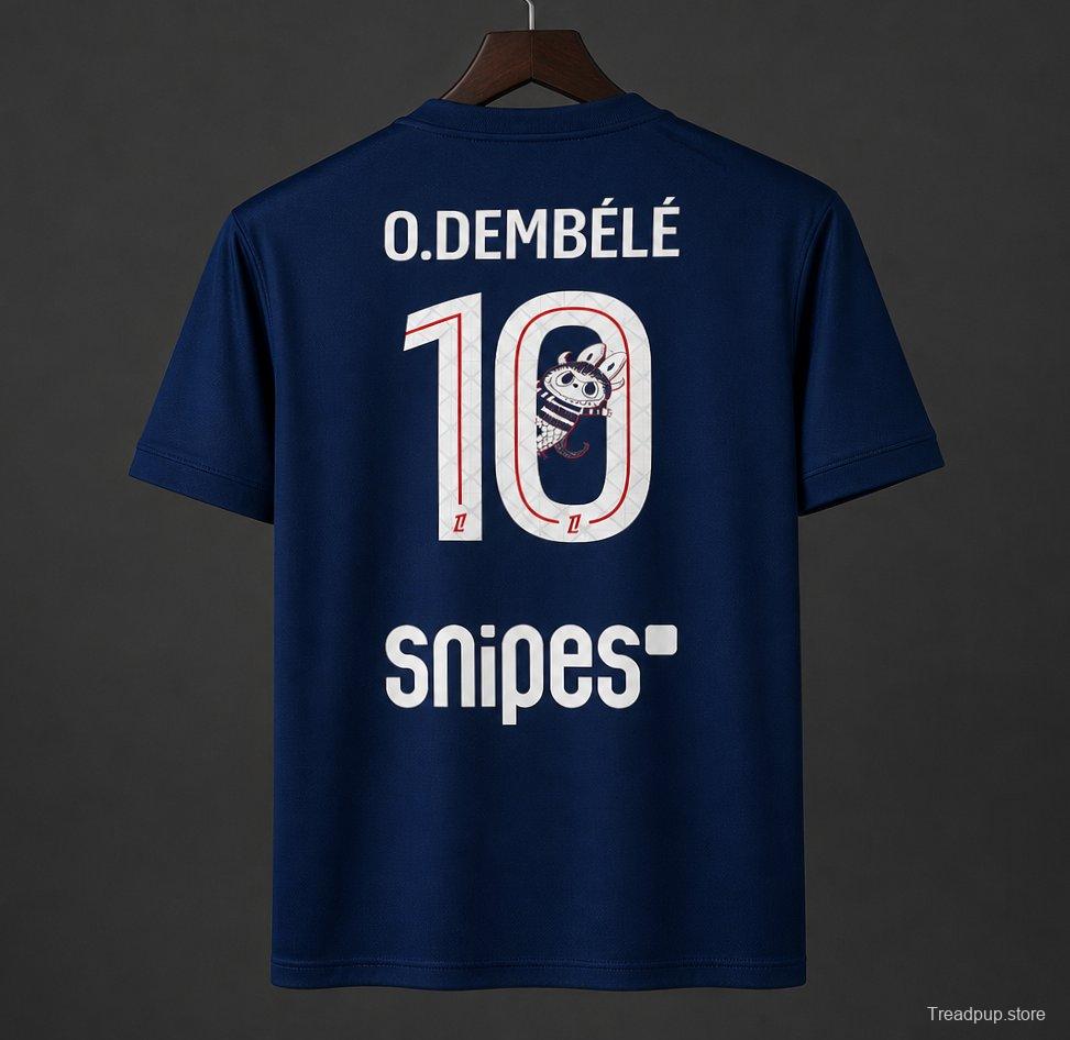 25/26 PSG Home Jersey With O.Dembélé 10 Labubu Printing