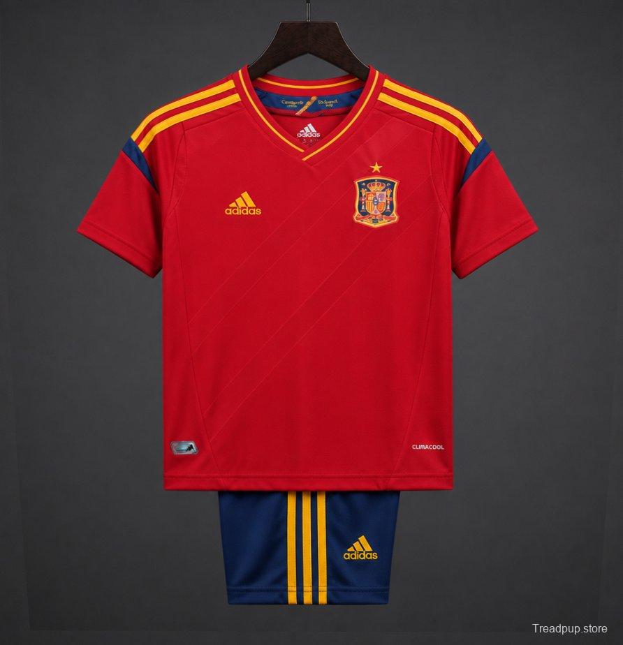 Retro Kids 2012 Spain Home Jersey