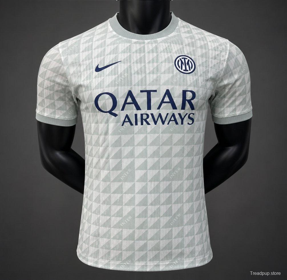 Player Version 26/27 Inter Milan Gray White Pre-Match Jersey